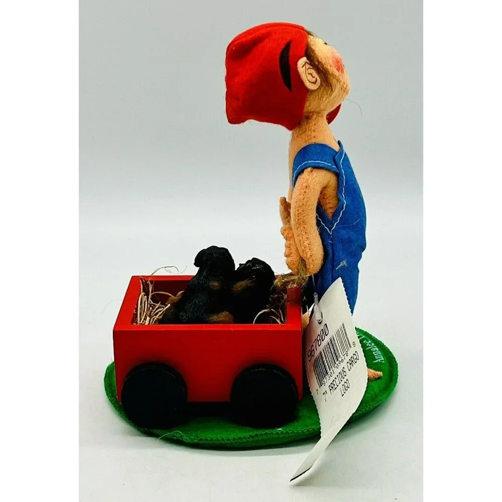 Annalee Doll Society Precious Cargo Logo Kid Boy Puppies‎ 7